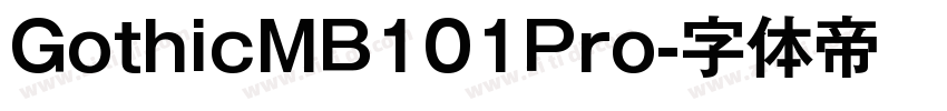 GothicMB101Pro字体转换