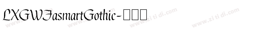 LXGWFasmartGothic字体转换