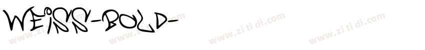 weiss-bold字体转换