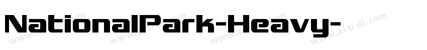 NationalPark-Heavy字体转换