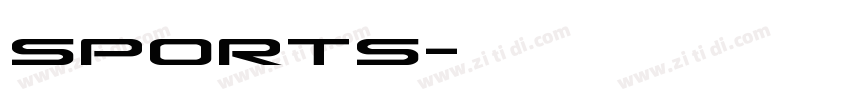 sports字体转换
