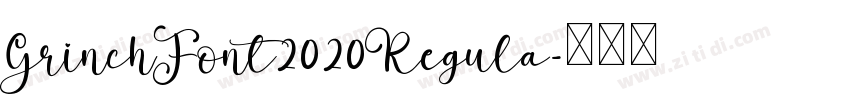 GrinchFont2020Regula字体转换