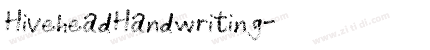 HiveheadHandwriting字体转换