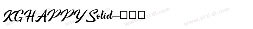 KGHAPPYSolid字体转换