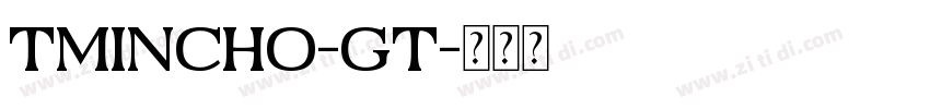 Tmincho-GT字体转换