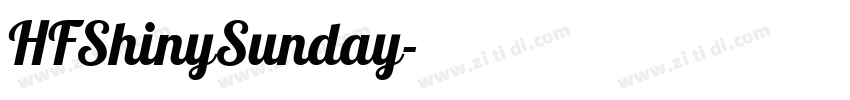 HFShinySunday字体转换