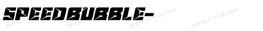 SpeedBubble字体转换