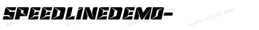 SpeedLineDEMO字体转换