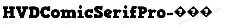 HVDComicSerifPro字体转换