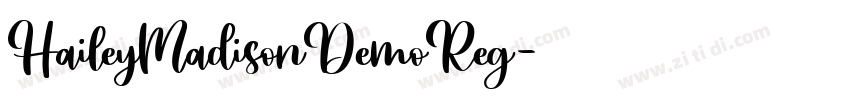 HaileyMadisonDemoReg字体转换
