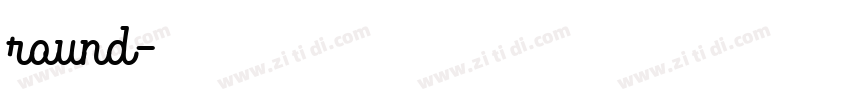 round字体转换