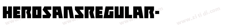 HeroSansRegular字体转换