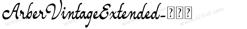 ArberVintageExtended字体转换