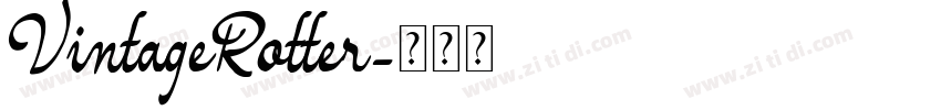 VintageRotter字体转换