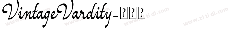VintageVardity字体转换