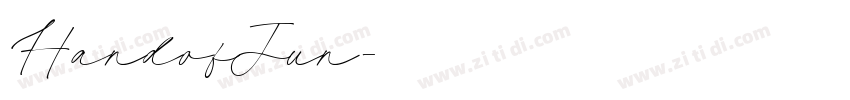 HandofJun字体转换