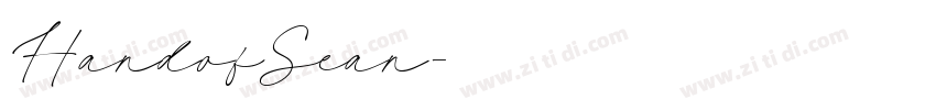 HandofSean字体转换