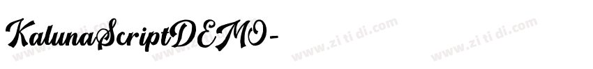 KalunaScriptDEMO字体转换
