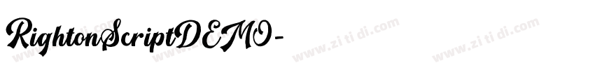 RightonScriptDEMO字体转换