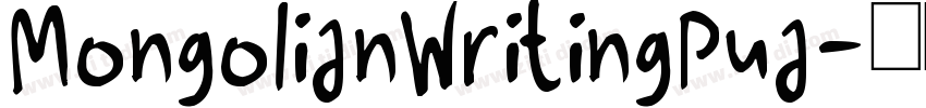 MongolianWritingPua字体转换
