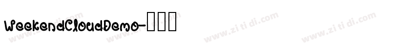 WeekendCloudDemo字体转换