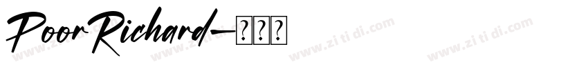 PoorRichard字体转换