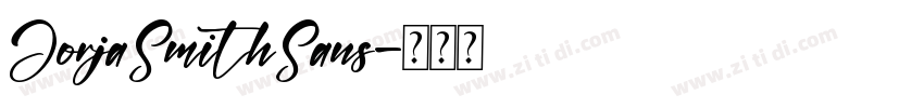 JorjaSmithSans字体转换