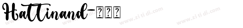 Hattinand字体转换