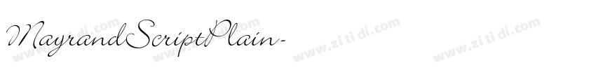 MayrandScriptPlain字体转换