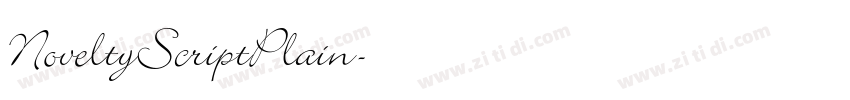 NoveltyScriptPlain字体转换