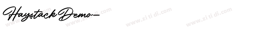 HaystackDemo字体转换