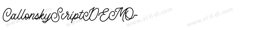 CallonskyScriptDEMO字体转换
