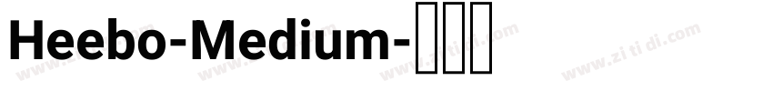 Heebo-Medium字体转换