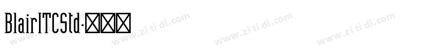 BlairITCStd字体转换