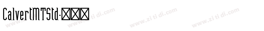 CalvertMTStd字体转换