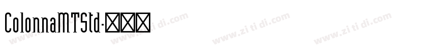 ColonnaMTStd字体转换