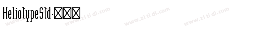 HeliotypeStd字体转换