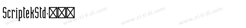 ScriptekStd字体转换