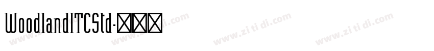 WoodlandITCStd字体转换