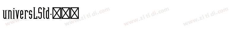 universLStd字体转换