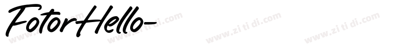 FotorHello字体转换