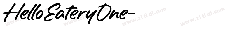 HelloEateryOne字体转换