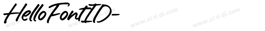 HelloFontID字体转换