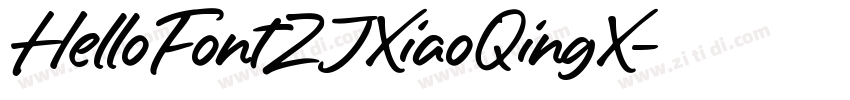 HelloFontZJXiaoQingX字体转换