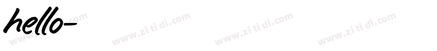 hello字体转换