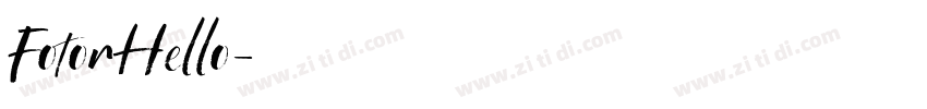 FotorHello字体转换