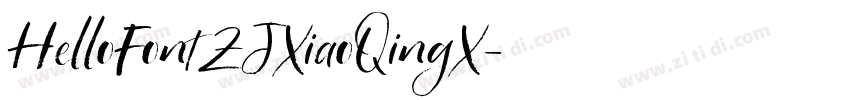 HelloFontZJXiaoQingX字体转换