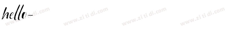 hello字体转换