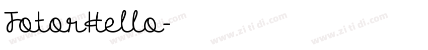 FotorHello字体转换
