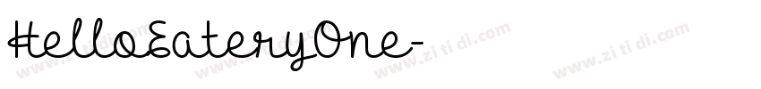 HelloEateryOne字体转换